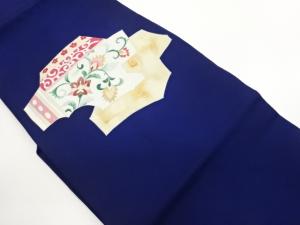 塩瀬　金彩幾何学に花唐草・小花・変わり亀甲模様名古屋帯
